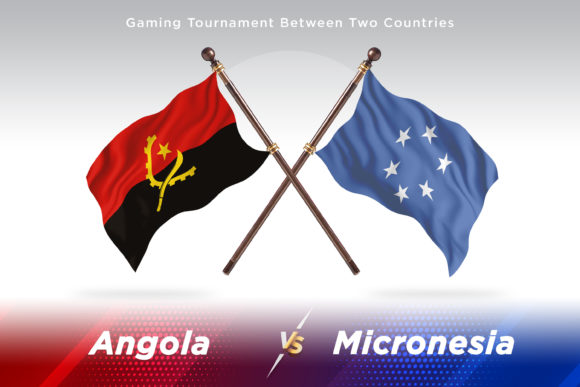 Angola Versus Micronesia Two Flags: A Dynamic Visual Asset for Global Design Projects