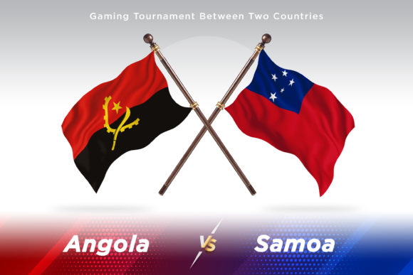 Angola Versus Samoa Two Flags