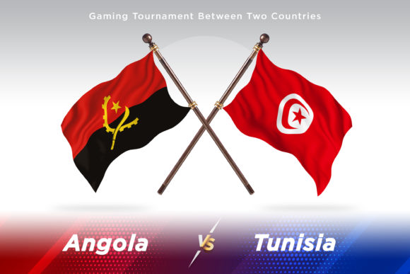 Angola Versus Tunisia Two Flags: A Versatile Visual Asset for Global Branding and Design