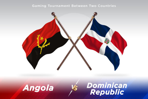 Angola vs Dominican Republic Flags