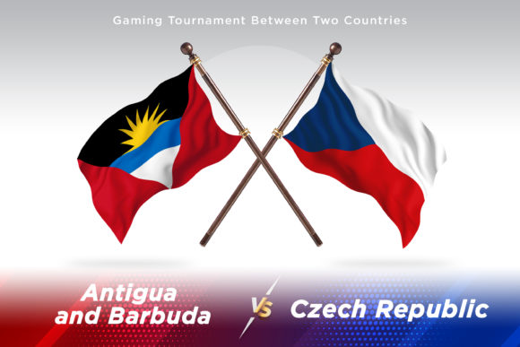 Antigua Versus Czech Republic Two Flags