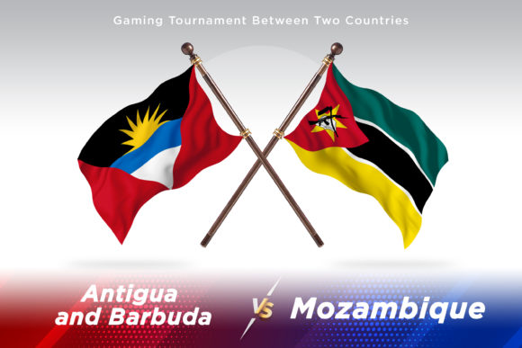 Antigua Versus Mozambique Two Flags: A Detailed Look at This 3D Waving Flag Illustration Bundle