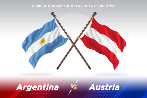 Argentina Versus Austria Two Flags: A Strategic Evaluation of Isolated 3D Flag Illustrations for Design Projects